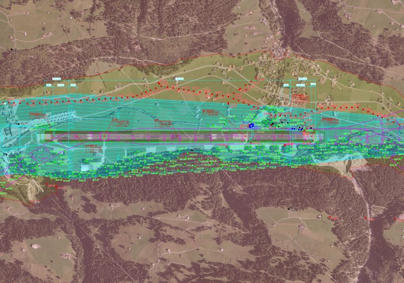 Flugplatz St. Stephan – Hindernisbegrenzungsflächen ‑ Kataster (HBK)