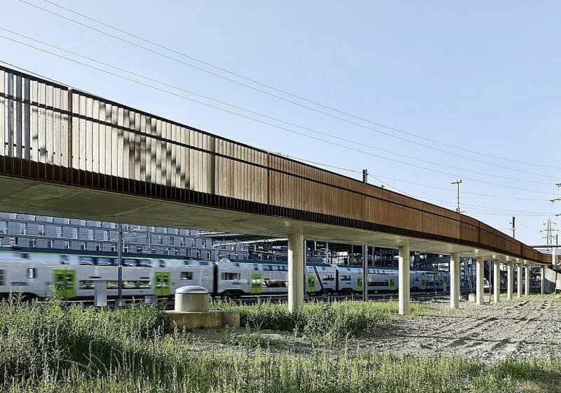 Fussgängerpasserelle – Infrastruktur und Arealentwicklung Zollikofen (BE)